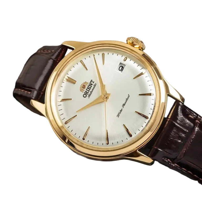 Orient Bambino 38mm Gold-Tone White Dial Automatic Men's Watch – RA-AC0M01S10B