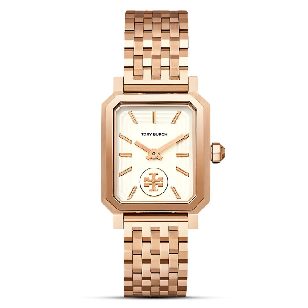 Tory Burch Robinson Cream Dial Rose Gold-Tone Ladies Watch – TBW1502