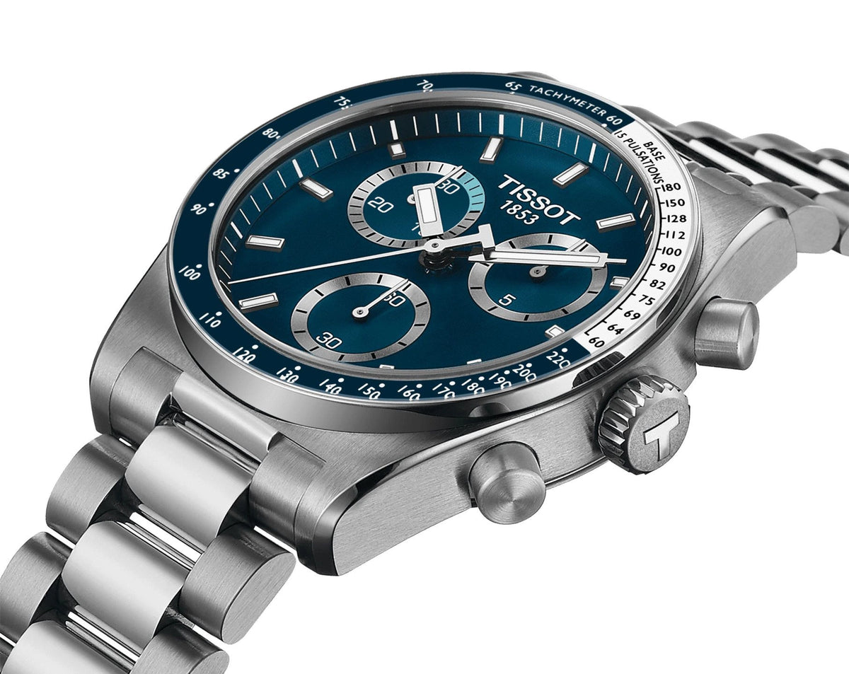 Tissot PR516 Blue Dial Chronograph Men's Watch – T149.417.11.041.00