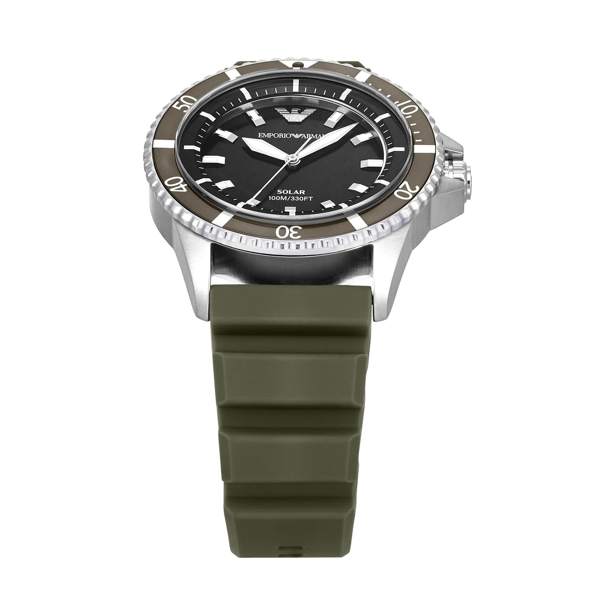 Emporio Armani World Explorer Black Dial Solar Men's Watch – AR11699