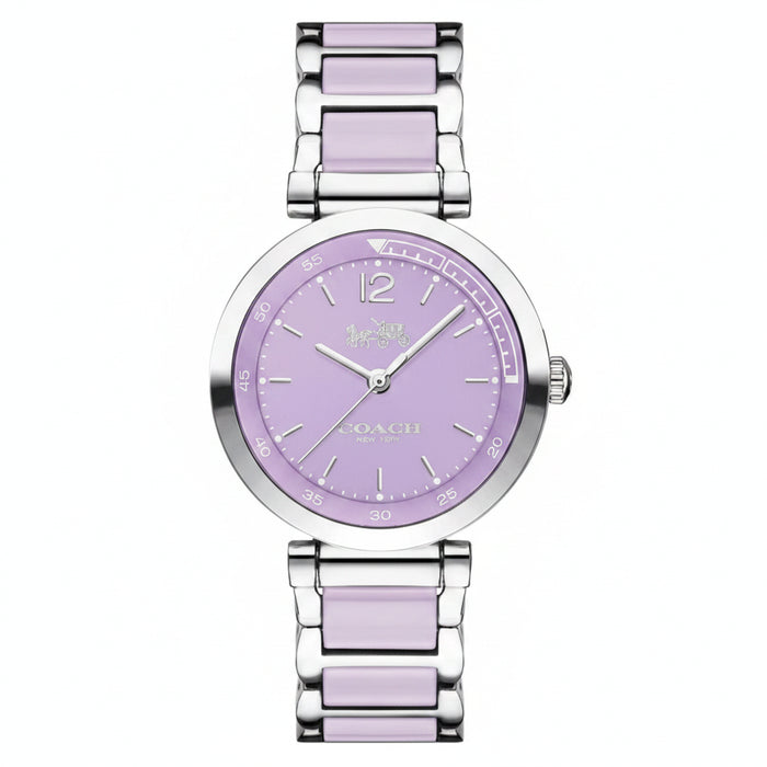 Coach Perry White Dial Rose Gold Mesh Bracelet Ladies Watch – 14502461