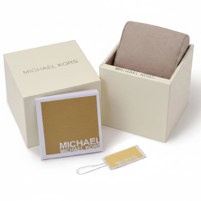 Michael Kors Slim Runway Rose Gold-Tone Dial Brown Leather Strap Ladies Watch – MK7489