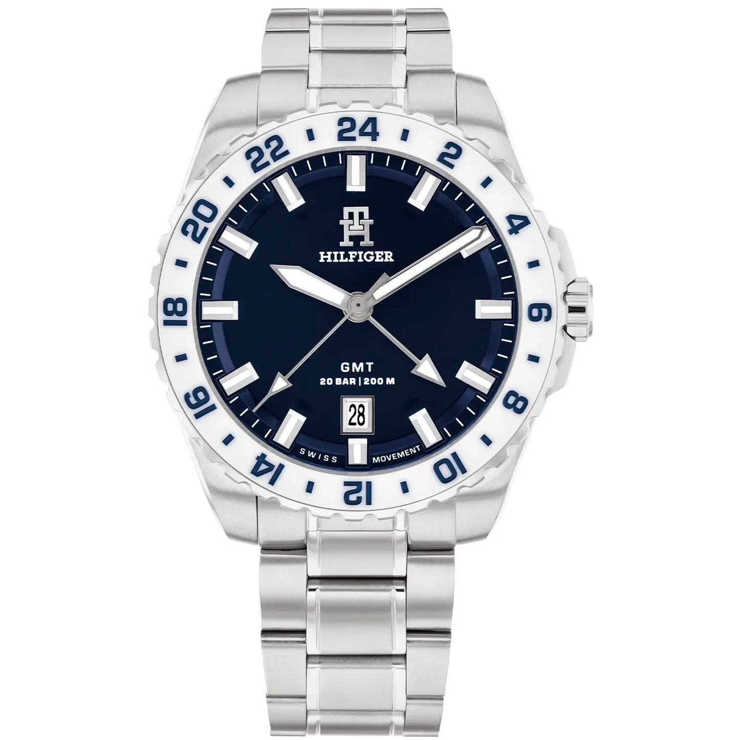 Tommy Hilfiger TH85 GMT Blue Dial Men's Watch – 1792132