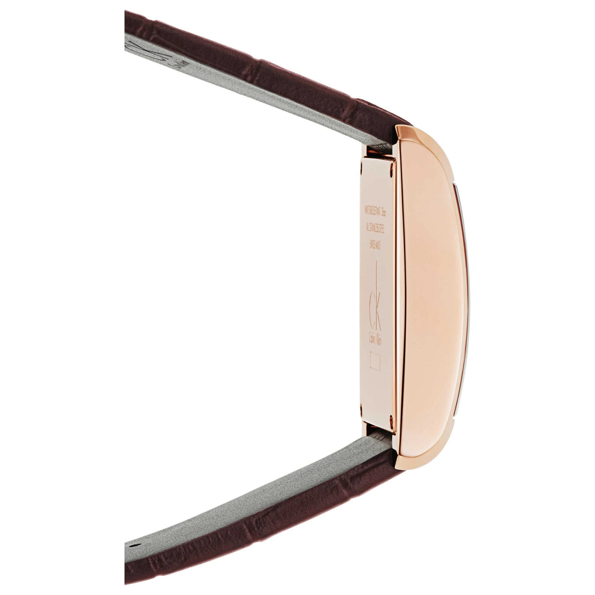 Calvin Klein Window Silver Dial Brown Leather Ladies Watch – K2M23620