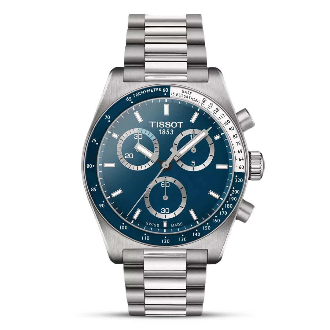 Tissot PR516 Blue Dial Chronograph Men's Watch – T149.417.11.041.00
