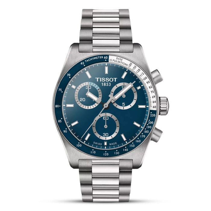 Tissot PR516 Blue Dial Chronograph Men's Watch – T149.417.11.041.00
