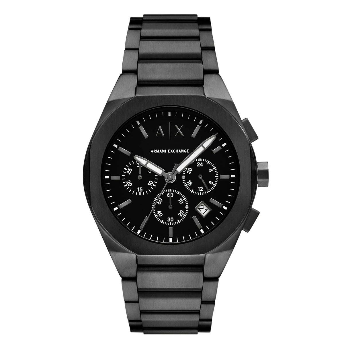Armani Exchange Sync Black Dial Chronograph Men's Watch – AX4183