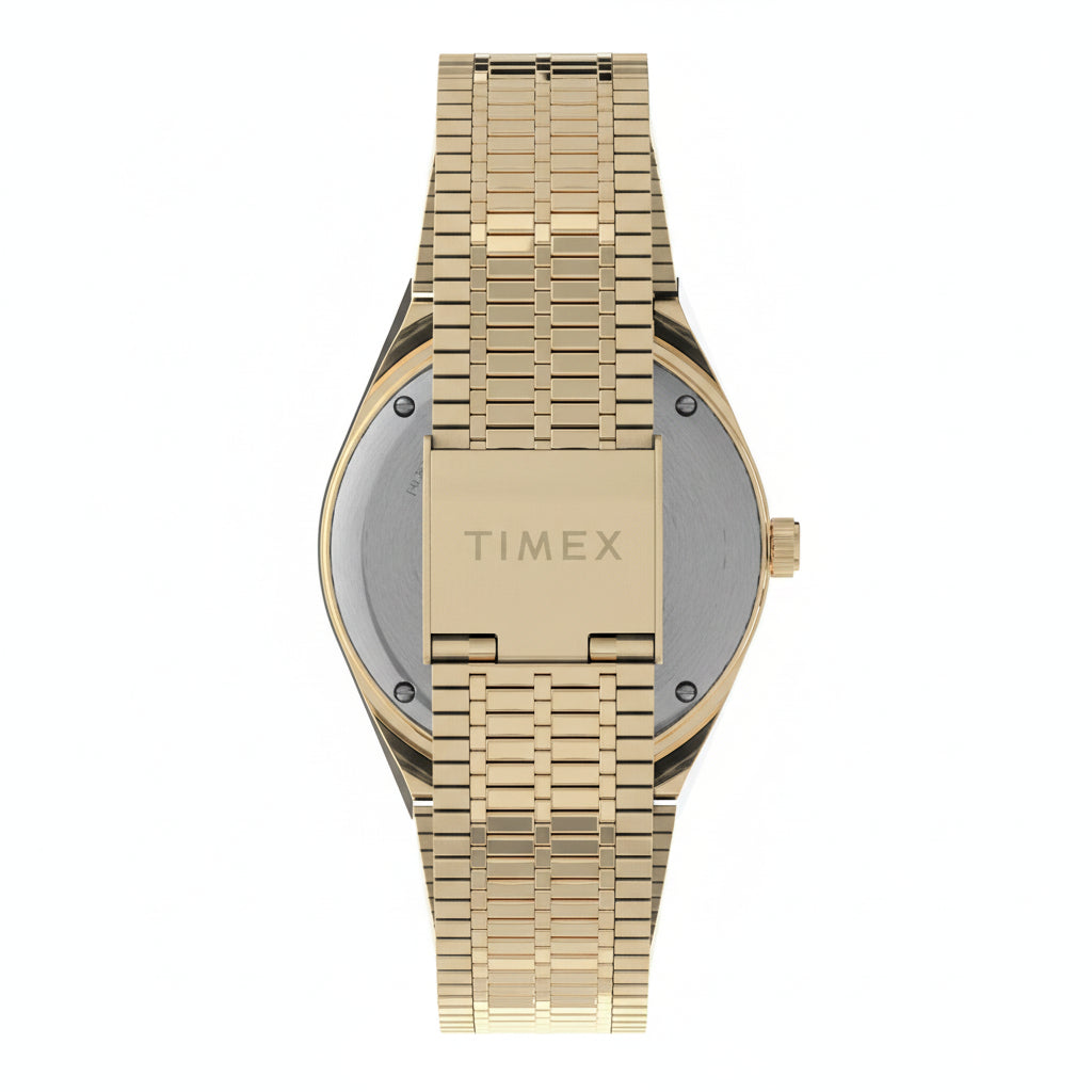 Timex Q Timex 38mm Blue Dial Gold-Tone Men's Watch – TWEG26302