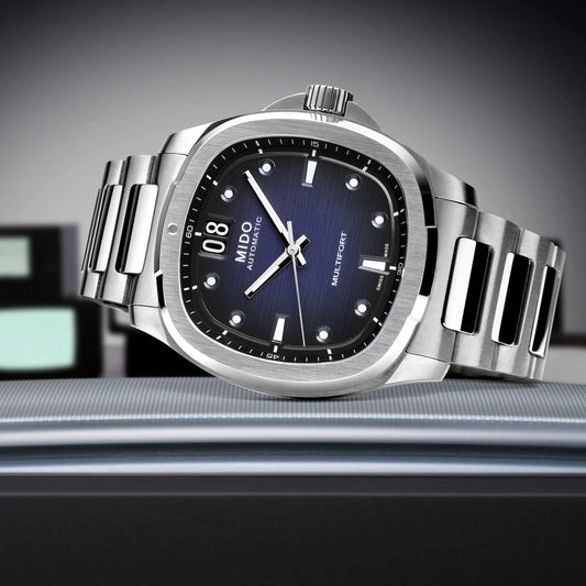 Mido Multifort TV Big Date Blue Dial Men's Watch- M049.526.11.041.00