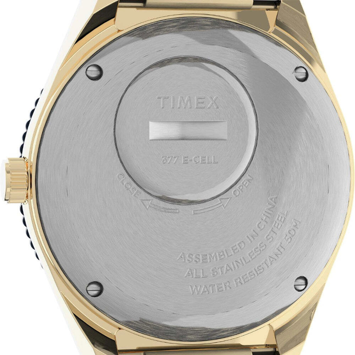 Timex Q Timex 38mm Blue Dial Gold-Tone Men's Watch – TWEG26302