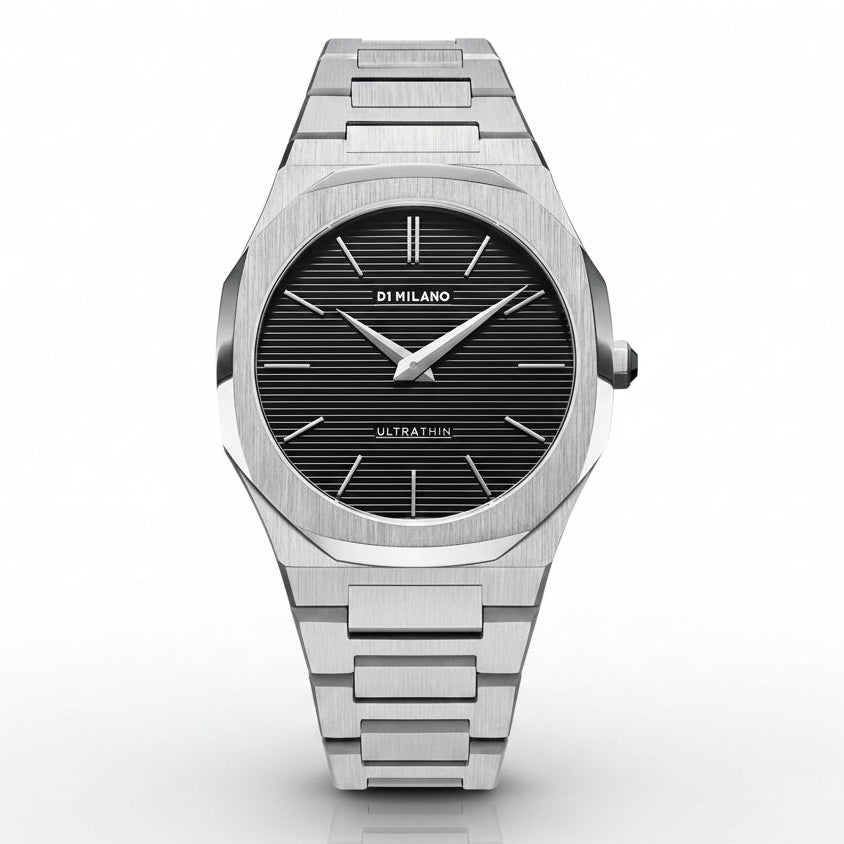 D1 Milano Ultra Thin Black Dial Men's Watch – UTBJ14