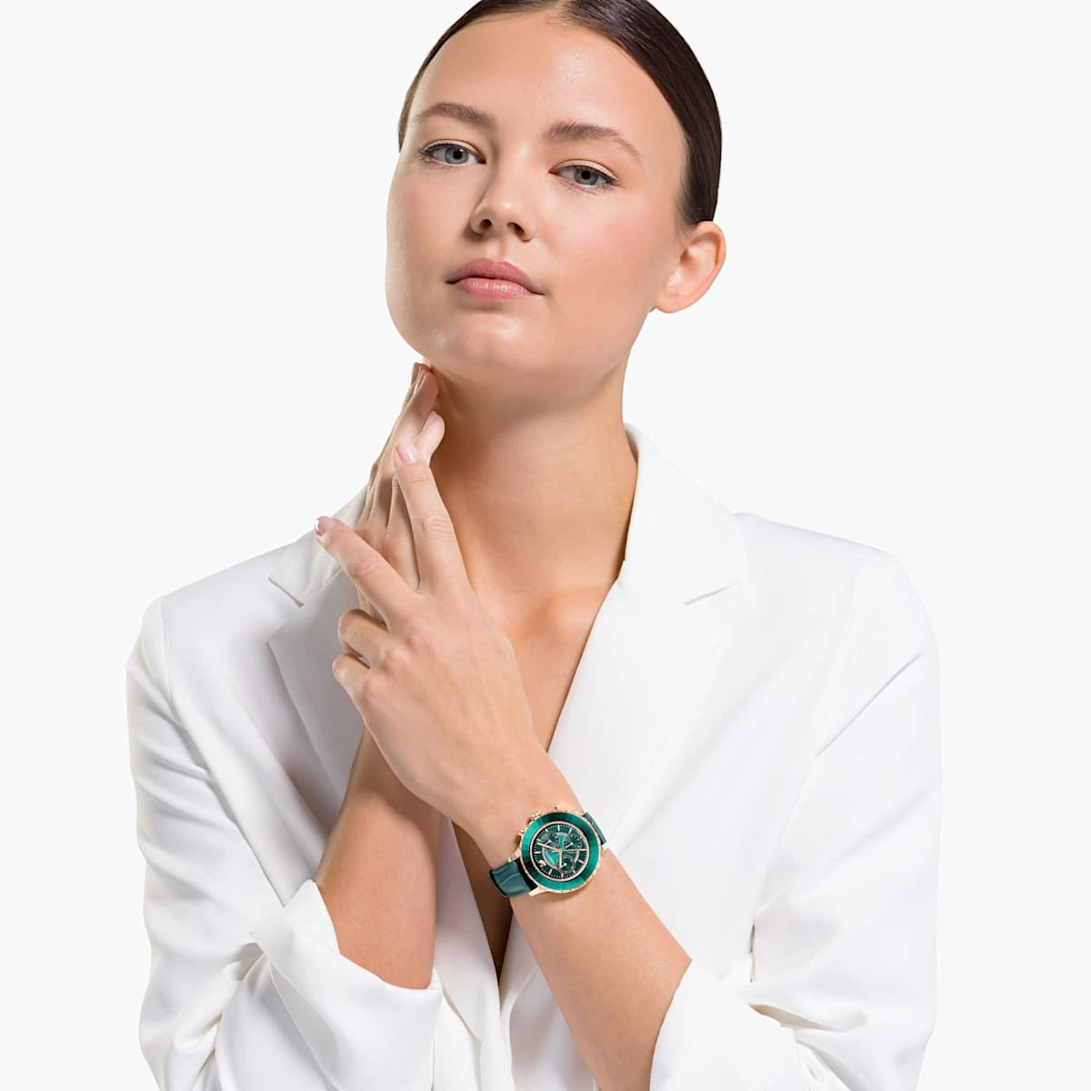 Swarovski Octea Chrono Green Dial Ladies Watch – 5672931
