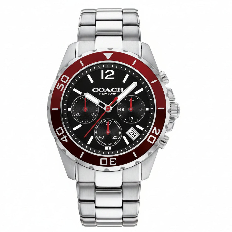 Coach Kent Black Dial Men's Chronograph Watch – 14602556
