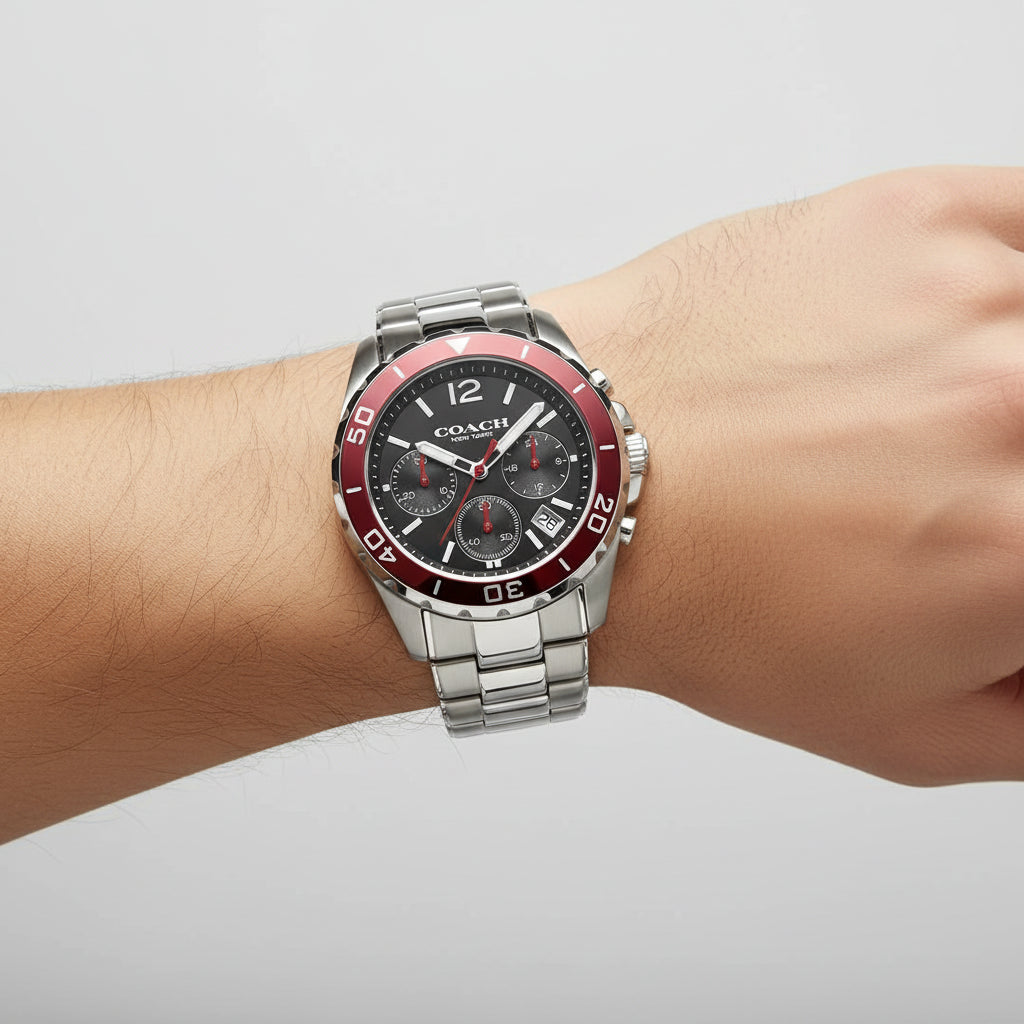 Coach Kent Black Dial Men's Chronograph Watch – 14602556