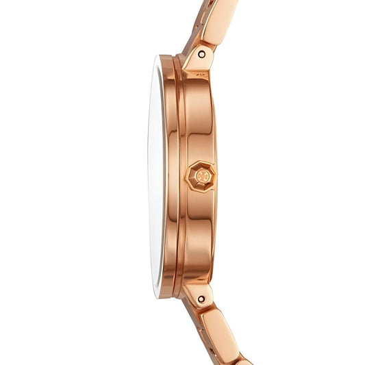 Tory Burch Reva Rose Gold Dial Rose Gold Stainless Steel Ladies Watch – TBW4028