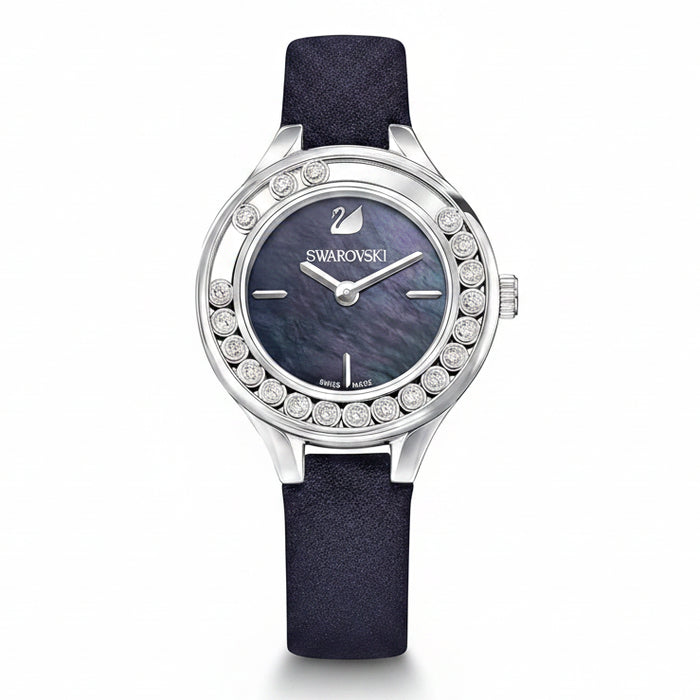 Swarovski Lovely Crystals Mini Black Mother of Pearl Dial Ladies Watch – 5242898