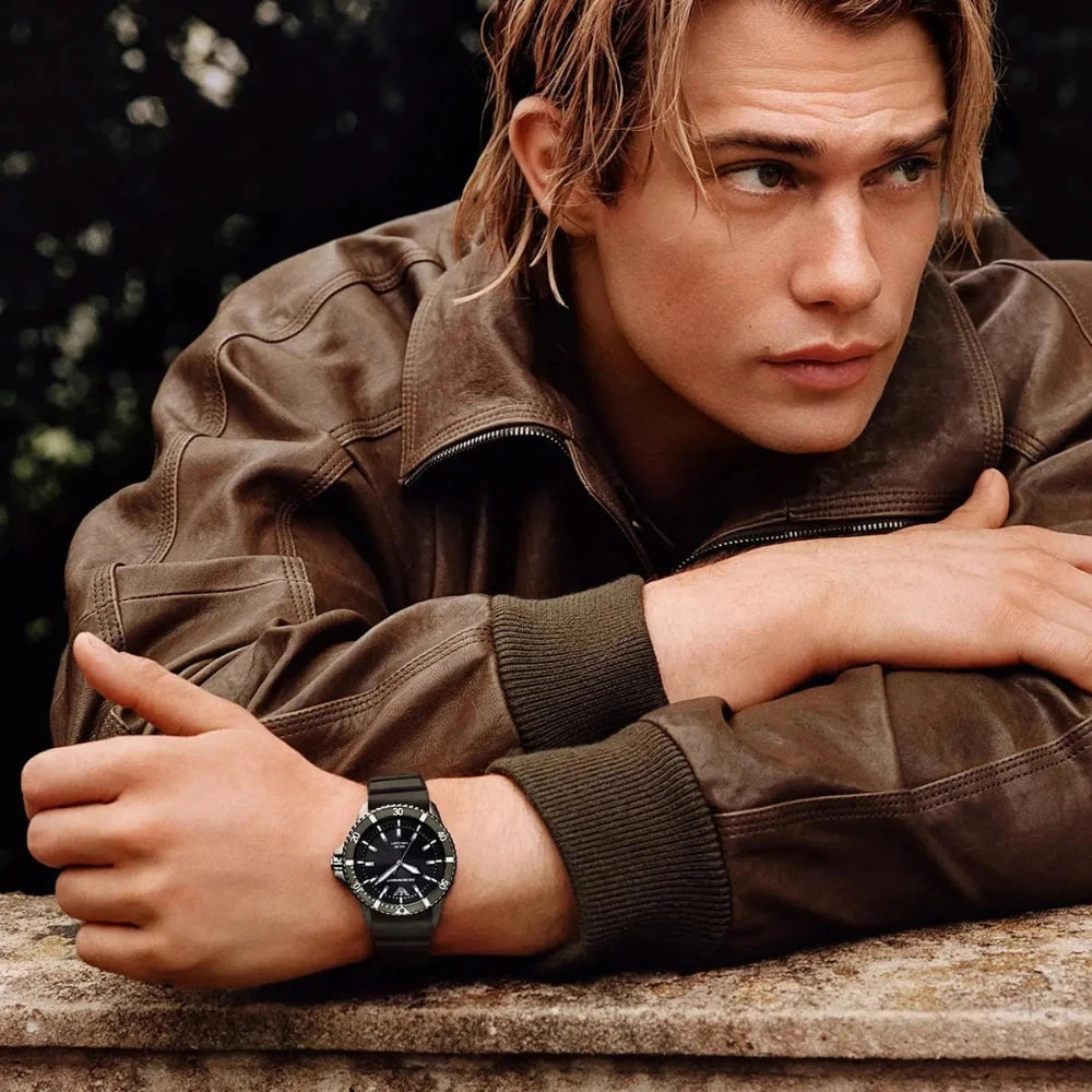 Emporio Armani World Explorer Black Dial Solar Men's Watch – AR11699