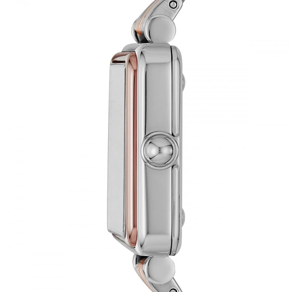 Marc Jacobs Vic Silver Dial Two-Tone Stainless Steel Ladies Watch – MJ3463