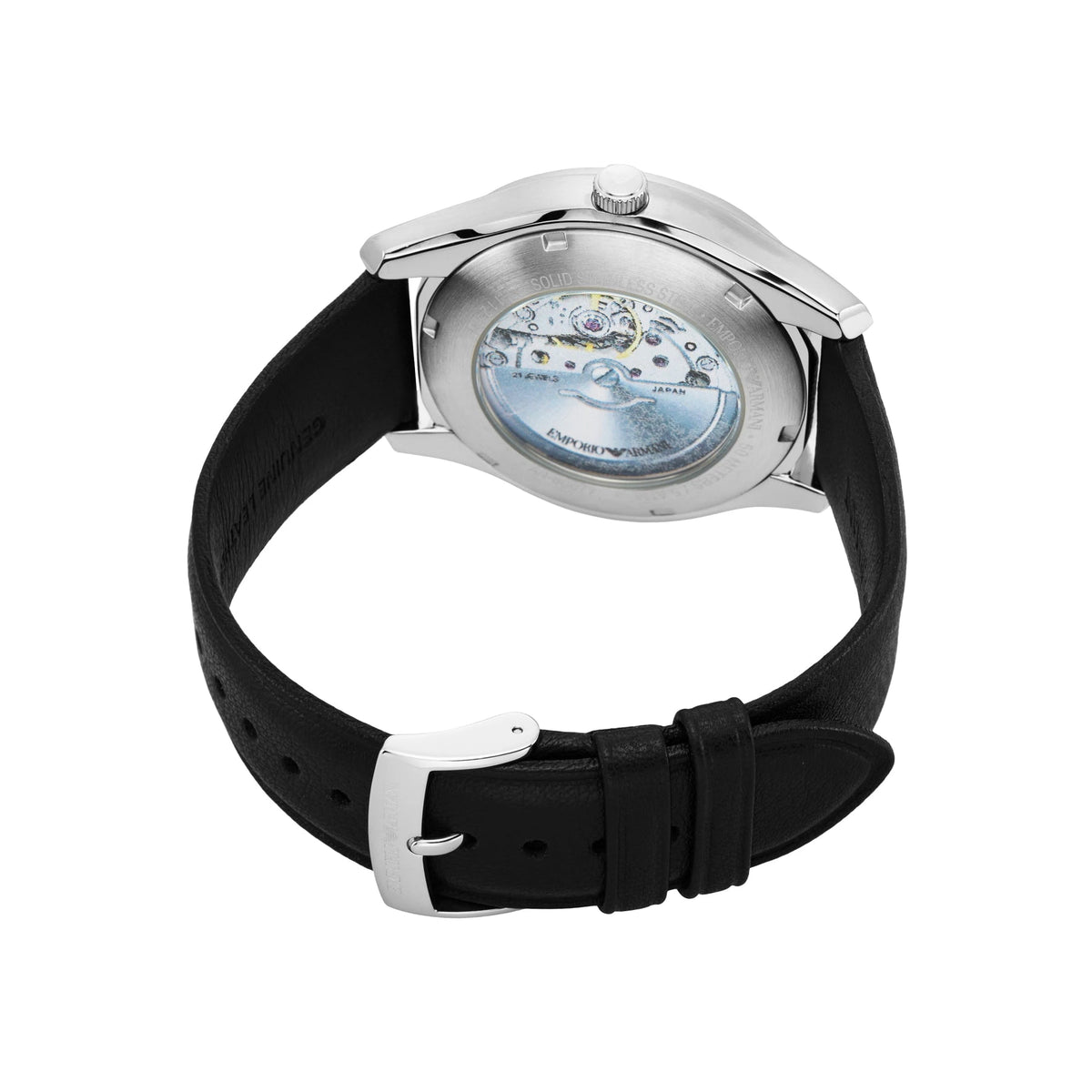 Emporio Armani Antonio White Silver Dial Automatic Men's Watch – AR60077