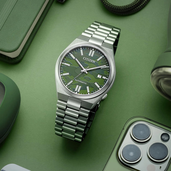 Citizen Tsuyosa Automatic Green Camo Dial Men's Watch – NJ0159-86X