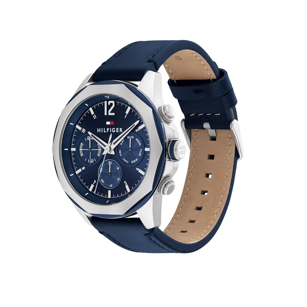 Tommy Hilfiger Lars Blue Dial Leather Men's Watch – 1792063