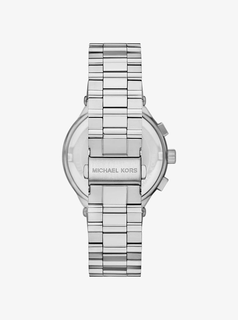 Michael Kors Oversized Billie Blue Dial Stainless Steel Chronograph Men's Watch – MK9222
