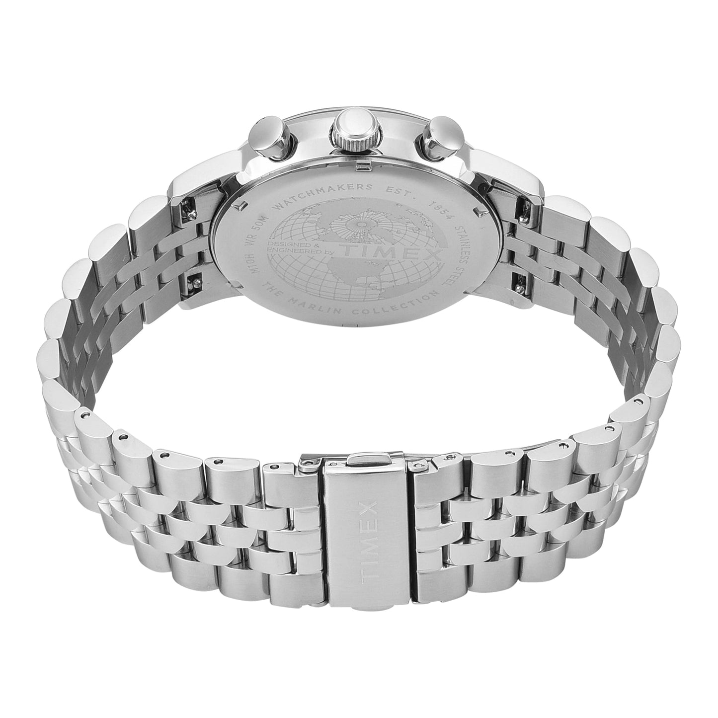 Timex Marlin® Chronograph Tachymeter Silver Dial Men's Watch | TWEG26704