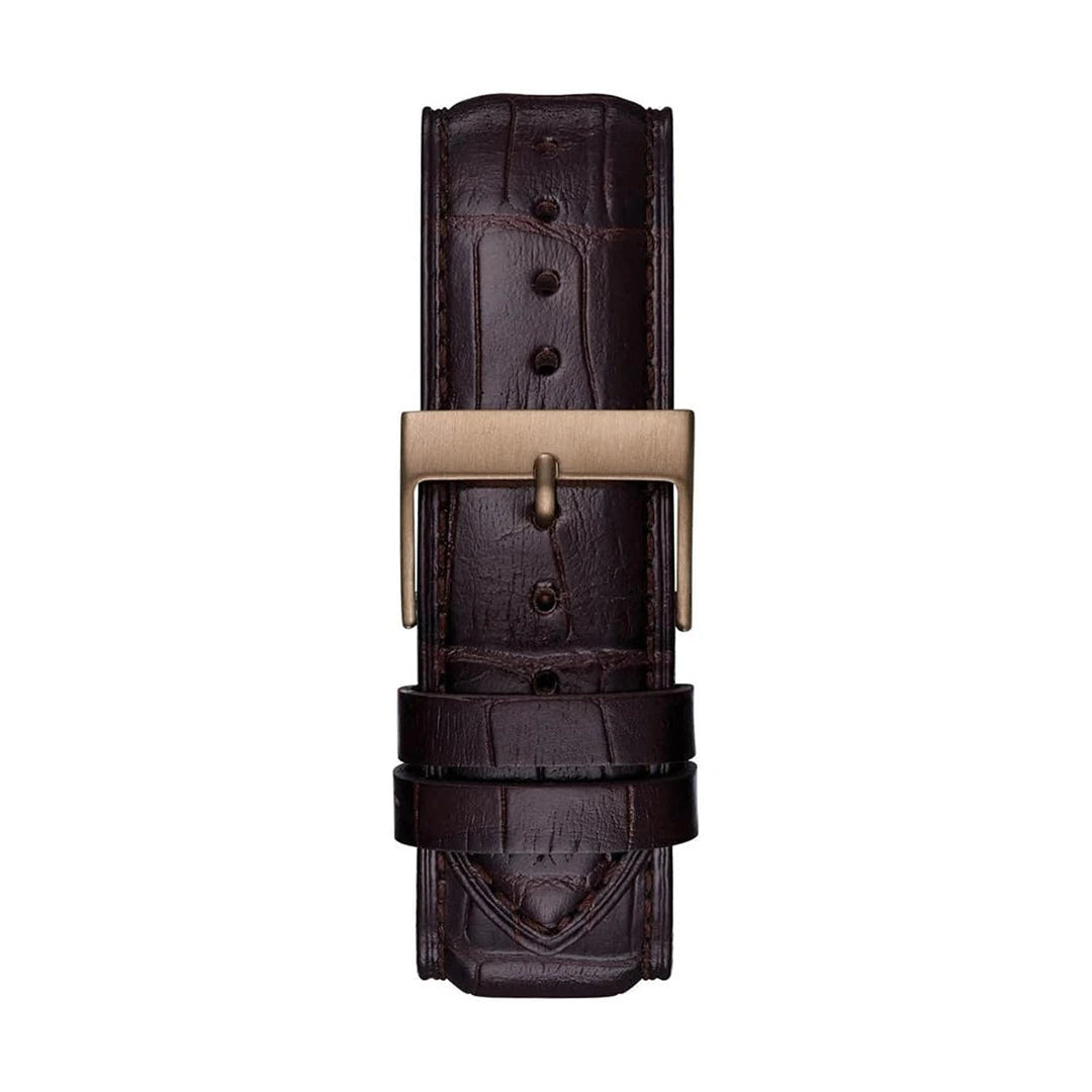 GUESS Comet Blue Dial Dark Brown Leather Band Men's Watch – GW0221G2