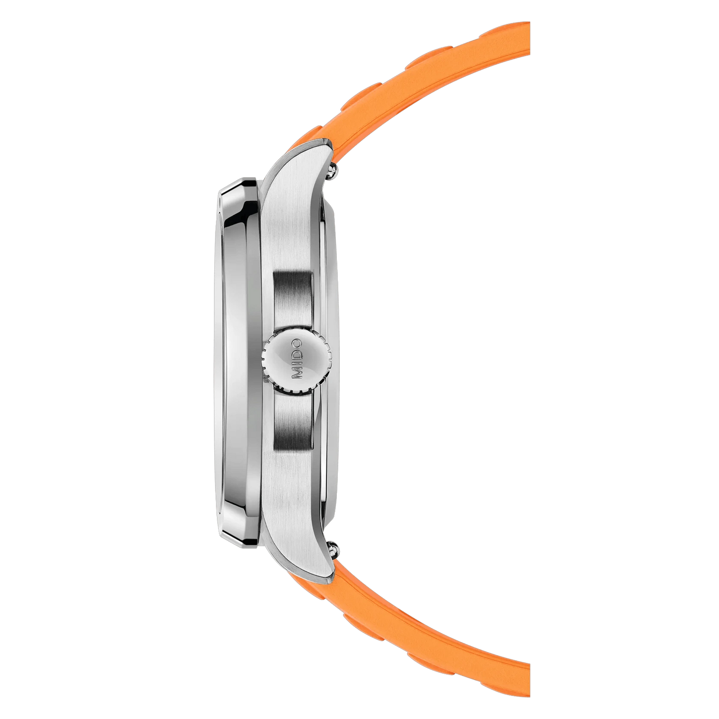 MIDO Multifort TV Big Date Grey Dial Orange Rubber Strap Men's Watch – M049.526.17.081.00