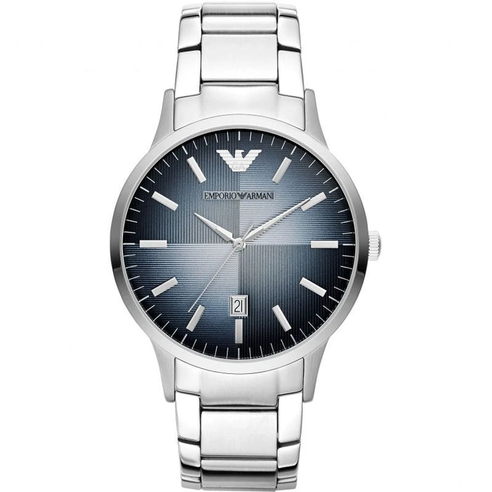 Emporio Armani Renato Blue Dial Stainless Steel Men's Watch – AR11182