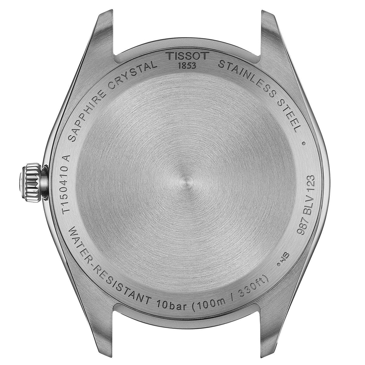 Tissot PR 100 Silver Dial Brown Leather Men's Watch – T150.410.16.031.00