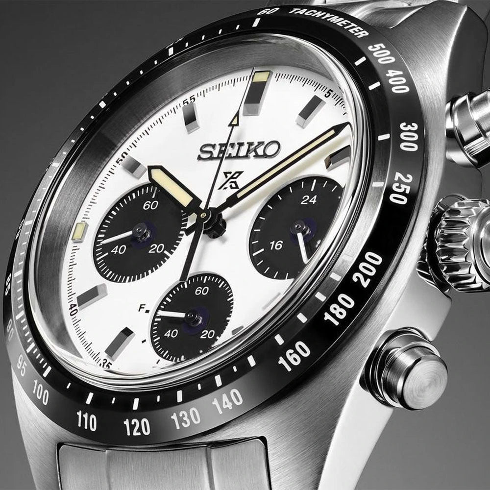 Seiko Prospex Speedtimer Solar Chronograph Panda Dial Men's Watch – SSC813P1