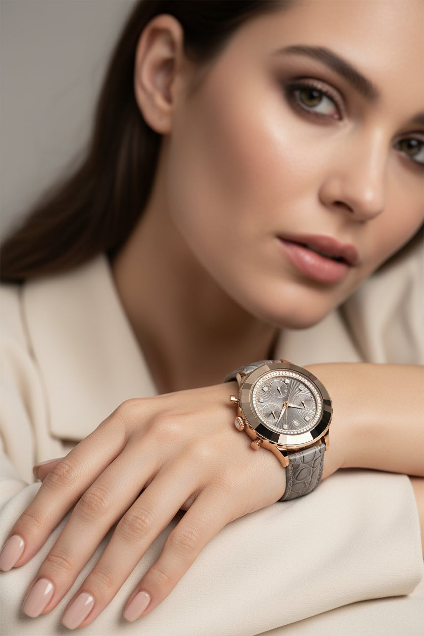 Swarovski Octea Chrono Gray Dial Ladies Watch – 5671153