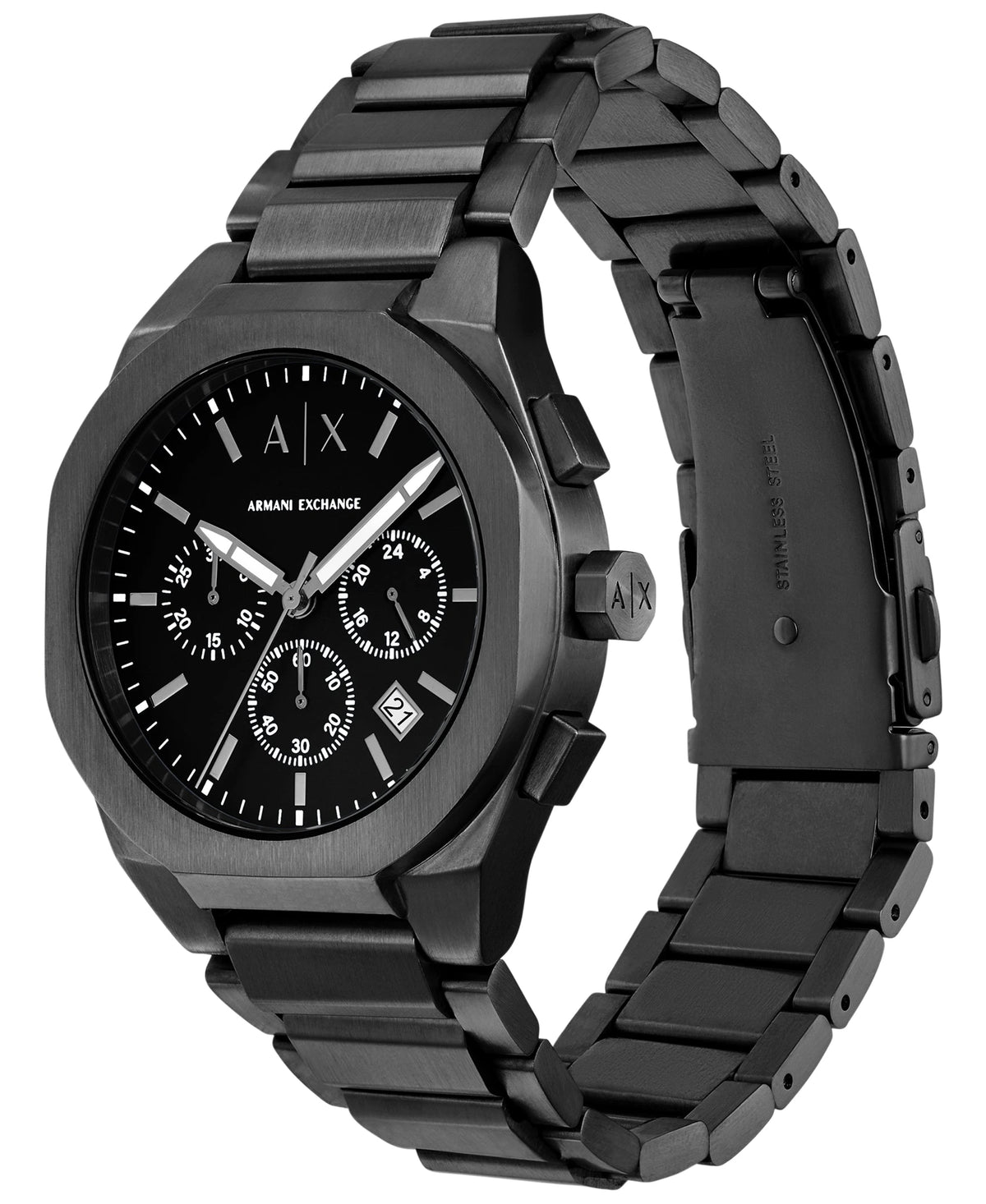 Armani Exchange Sync Black Dial Chronograph Men's Watch – AX4183