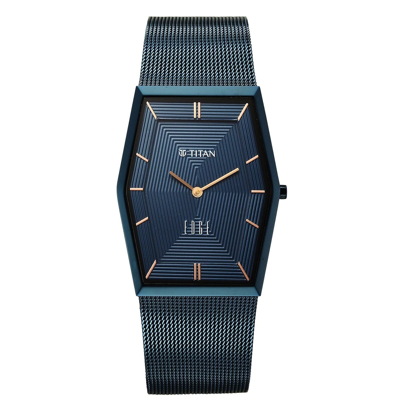 Titan Edge Whimsey Blue Dial Men's Watch – 10056QM02