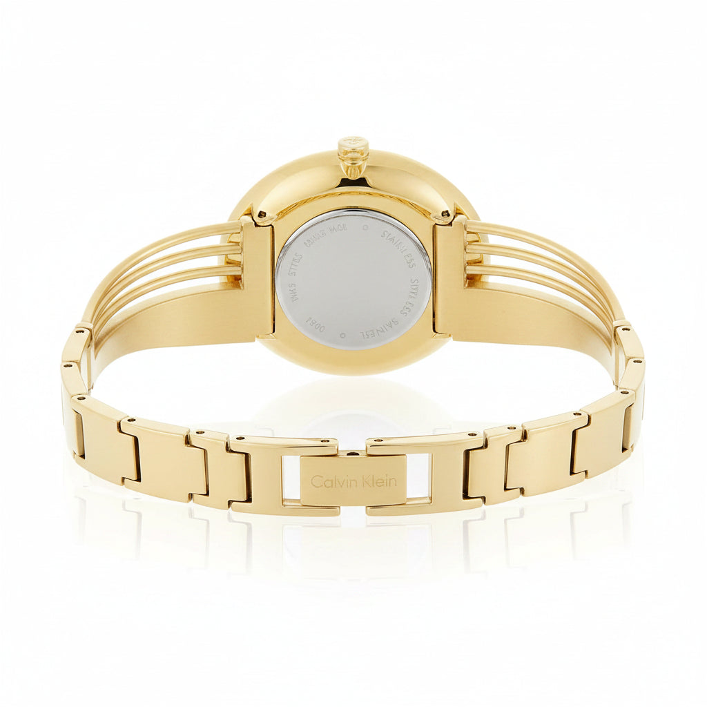 Calvin Klein Drift Yellow Gold Bangle Women's Watch – K6S2N516