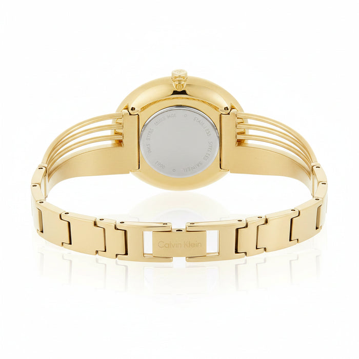 Calvin Klein Drift Yellow Gold Bangle Women's Watch – K6S2N516