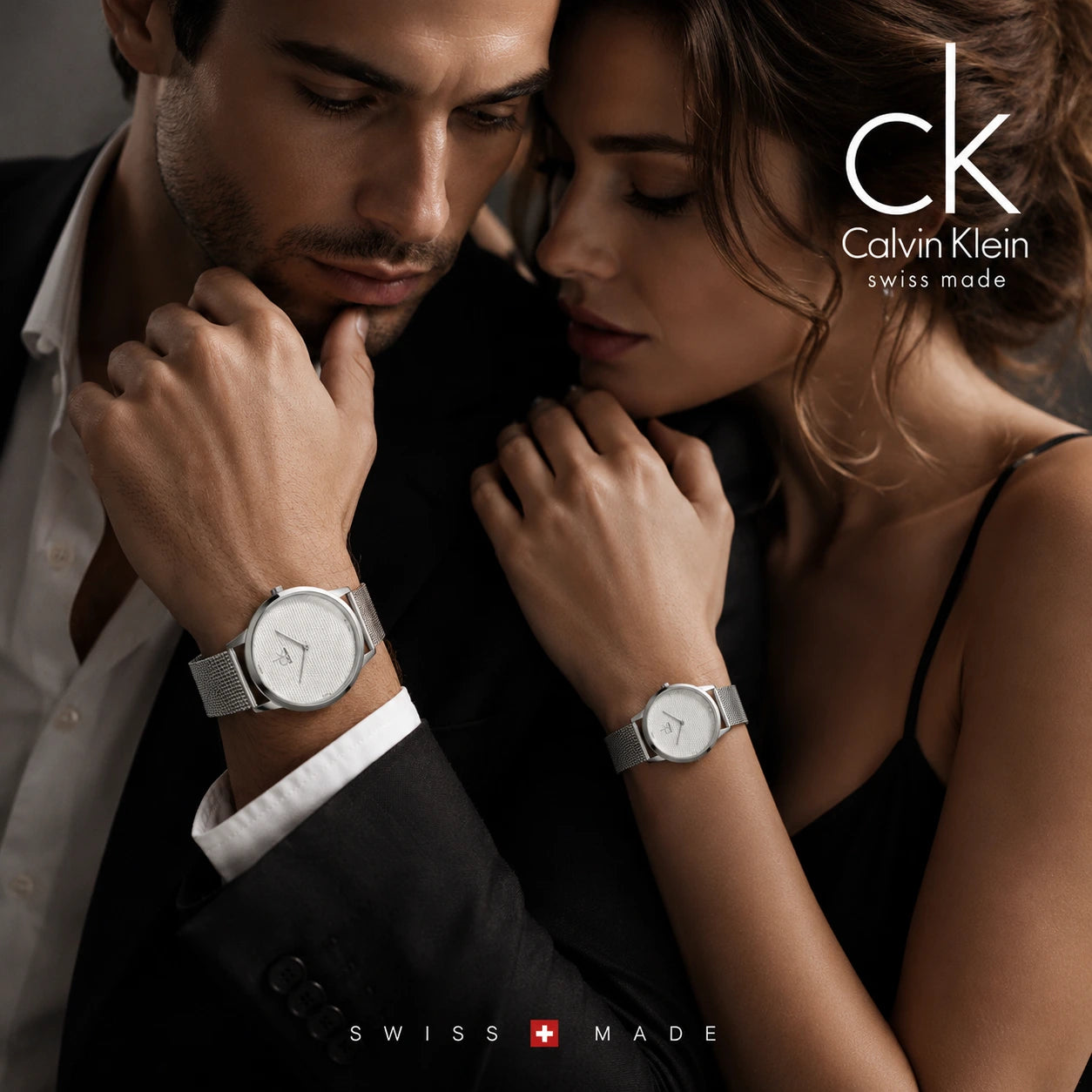 Calvin Klein Minimal Silver Dial Stainless Steel Mesh Men's Watch – K3M2112Y