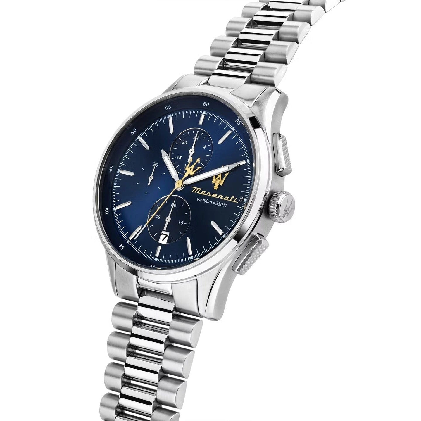Maserati Sorpasso Blue Chronograph Stainless Steel Men's Watch – R8873624004