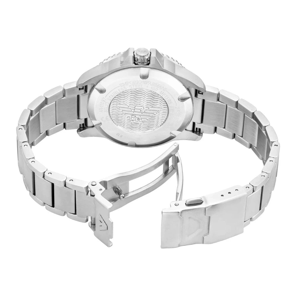 Emporio Armani World Explorer Blue Dial Solar Men's Watch – AR11697