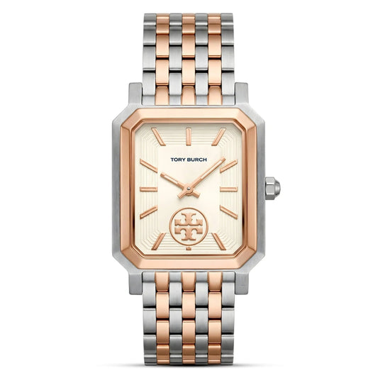 Tory Burch Robinson Cream Dial Rose Gold-Tone Stainless Steel Ladies Watch – TBW1509