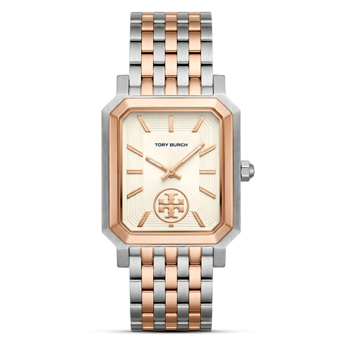 Tory Burch Robinson Cream Dial Rose Gold-Tone Stainless Steel Ladies Watch – TBW1509