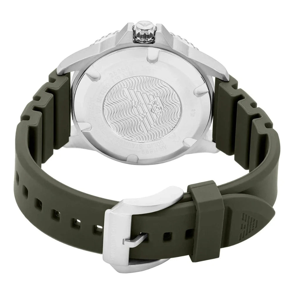 Emporio Armani World Explorer Black Dial Solar Men's Watch – AR11699