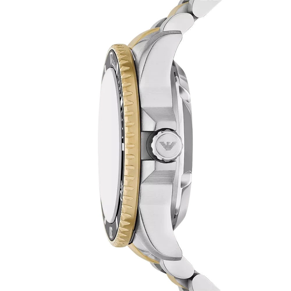 Emporio Armani Sea Explorer Automatic Two-Tone Stainless Steel Men's Watch – AR60089