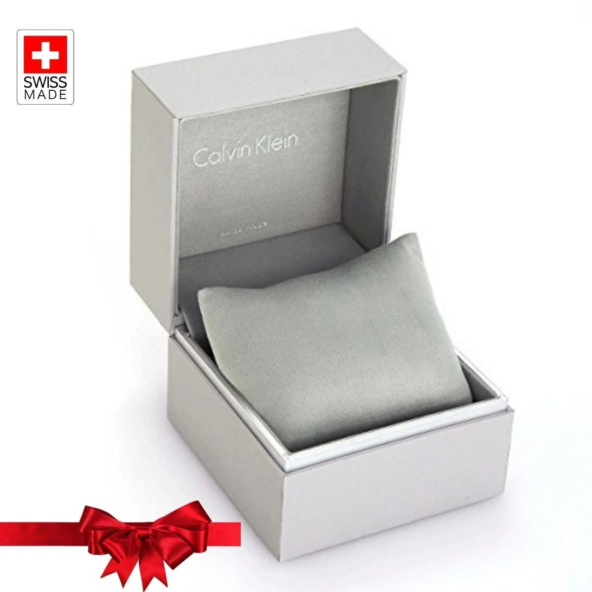 Calvin Klein Window Silver Dial Brown Leather Ladies Watch – K2M23126
