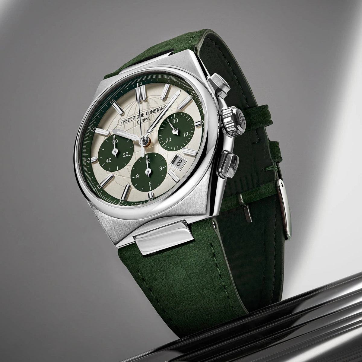 Frederique Constant Highlife Chronograph Automatic Green Dial Men's Watch – FC-391SGR4NH6