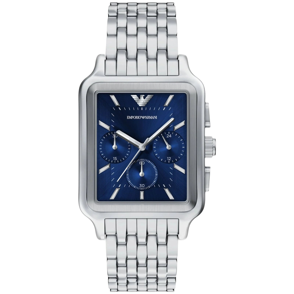 Emporio Armani Blue Dial Stainless Steel Chronograph Men's Watch – AR11750