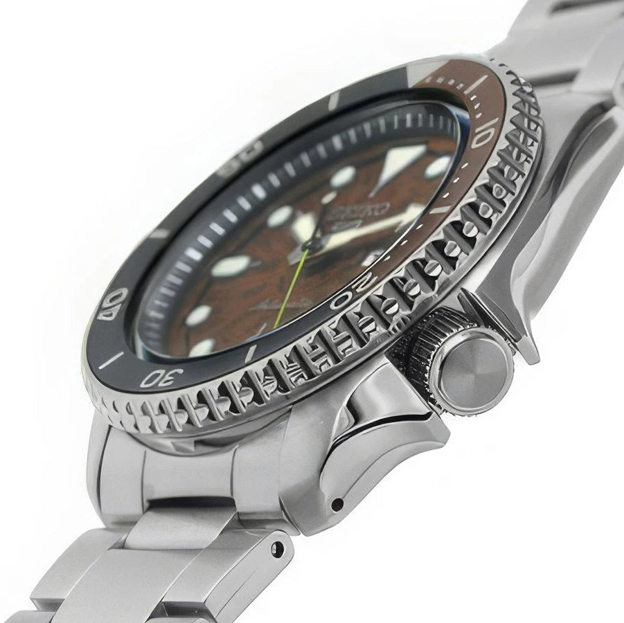 Seiko 5 Sports SKX Skeleton Style Orange Dial Men's Automatic Watch – SRPJ47K1