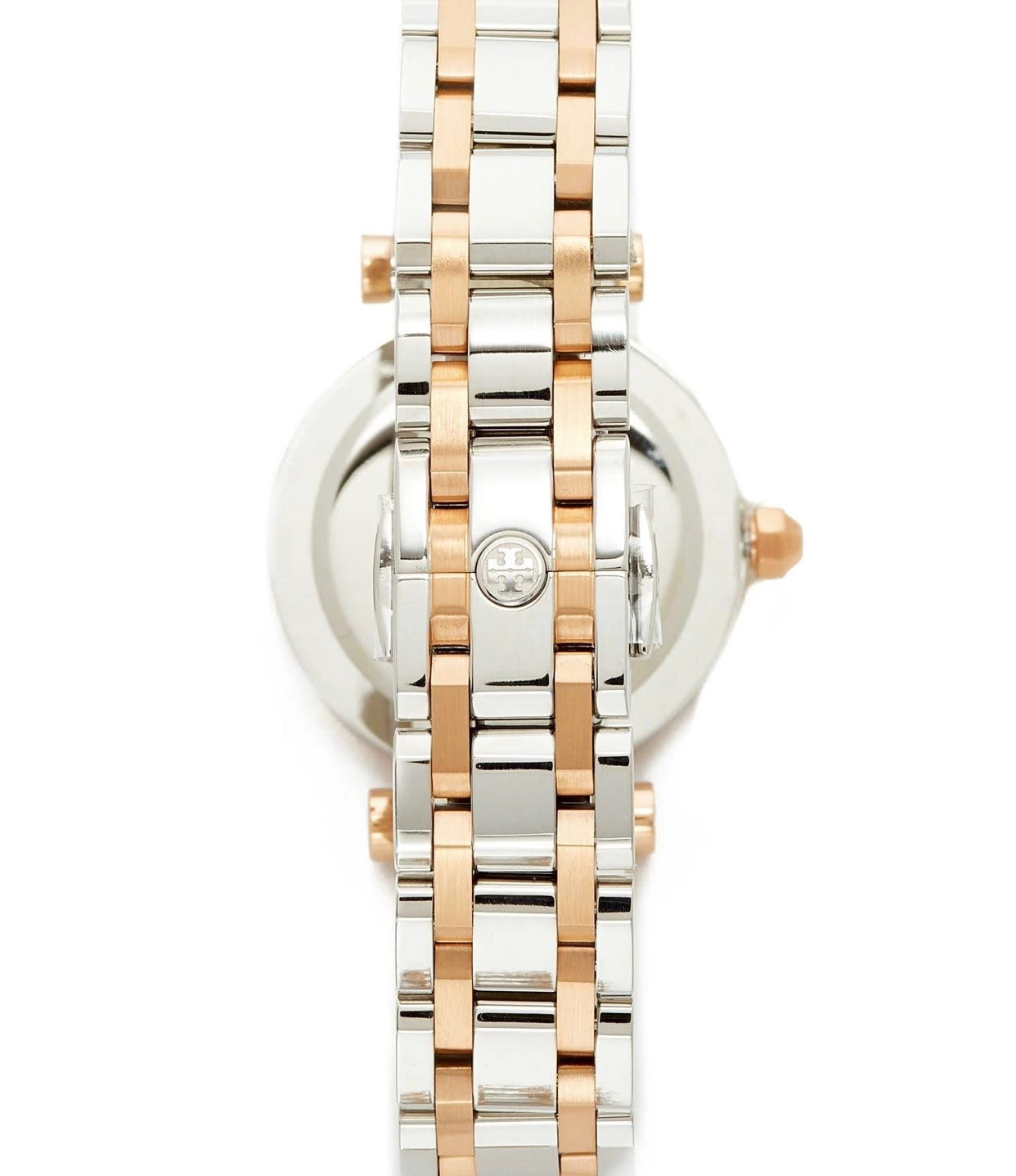 Tory Burch White Dial Two-Tone Stainless Steel Ladies Watch – TBW9011