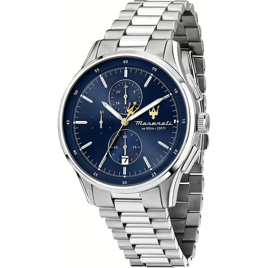 Maserati Sorpasso Blue Chronograph Stainless Steel Men's Watch – R8873624004